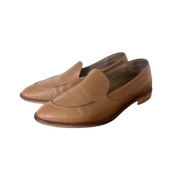 Everlane Shoes - Everlane Pointed Toe Tan Neutral Loafers Genuine Leather Made In Italy Size 6